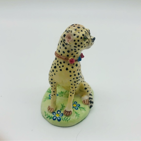Vintage An Original Sculpture Signed Basil Matthews ENGLAND Cheetah Figurine - Picture 2 of 7